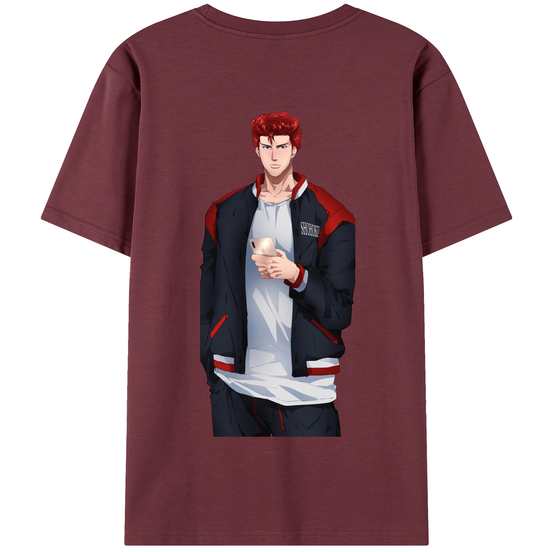 SLAM DUNK／スラムダンク 綿100％半袖Tシャツ（背面プリント）